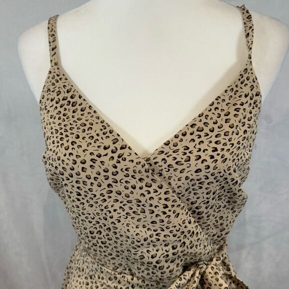 Sanctuary leopard print belted faux wrap dress size 2 - Picture 4 of 9